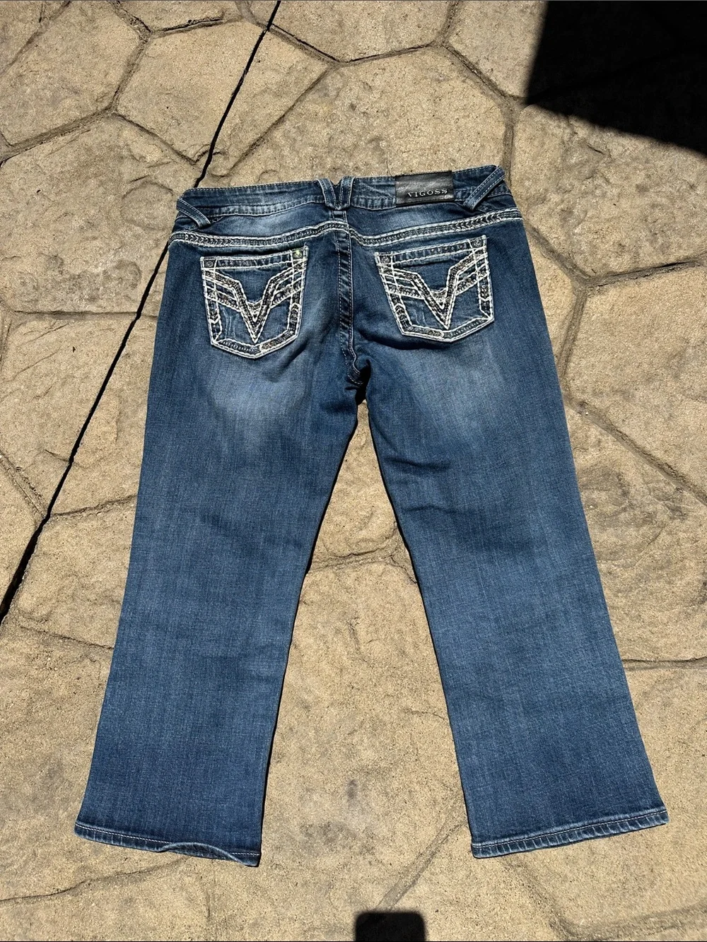 Vigoss Women’s Chelsea Capri Embroidered Back Pocket SZ 9/10 - Picture 7 of 7